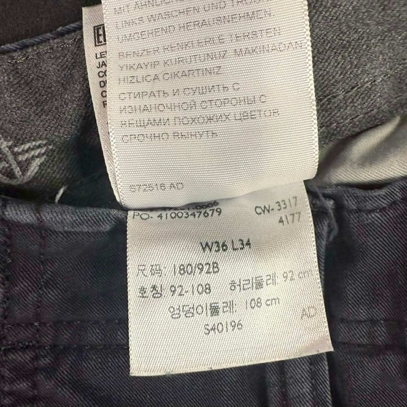 Dockers Slim Tapered Pants Mens 32x30 Navy Stretch Chinos business casual basics - Picture 9 of 10